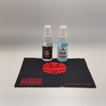 .5oz botles of visor cleaner and anti-fog cleaner from mccoy industries