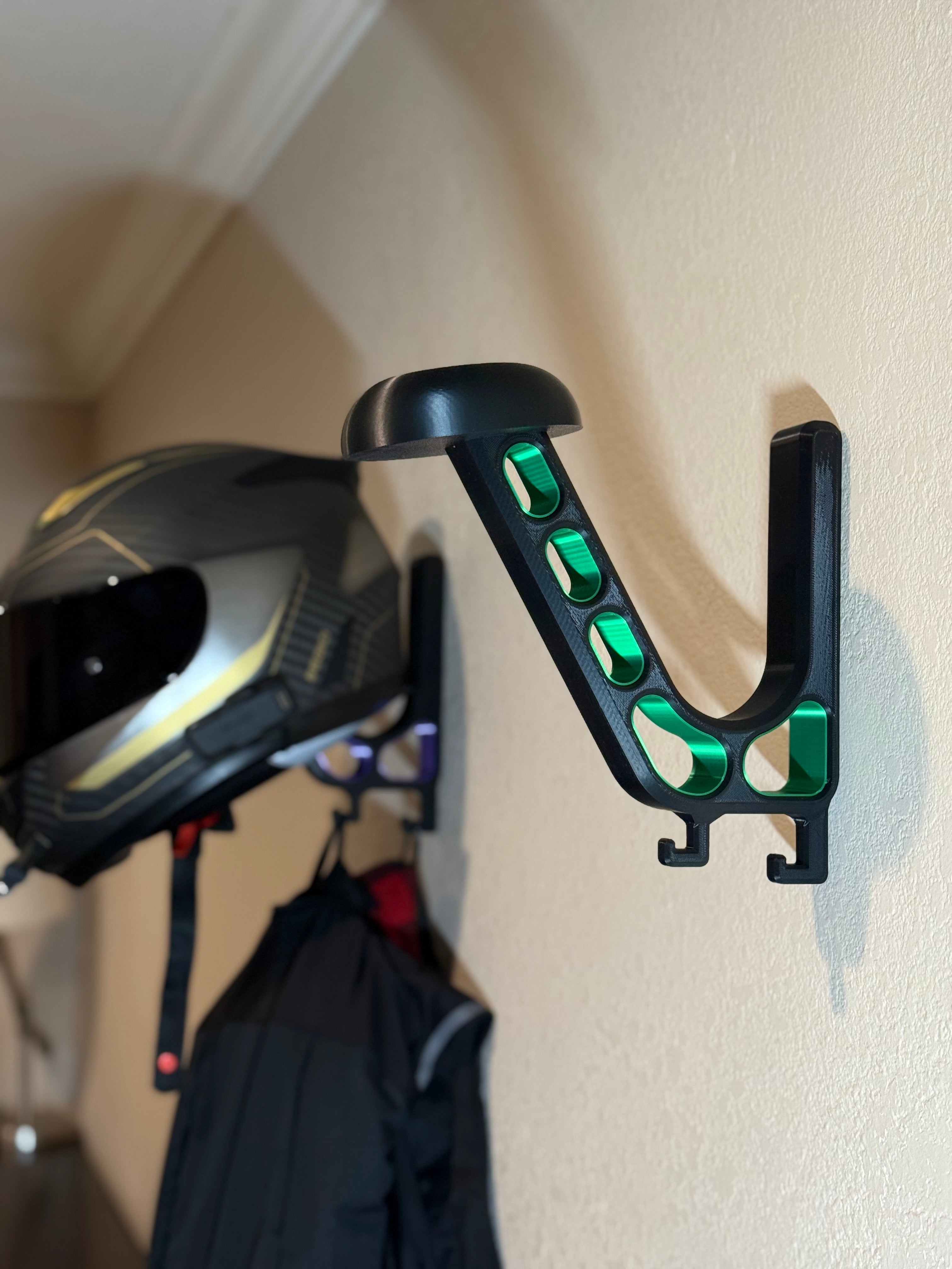 best place to hang motorcycle helmet Motorcycle Helmet Wall Mount