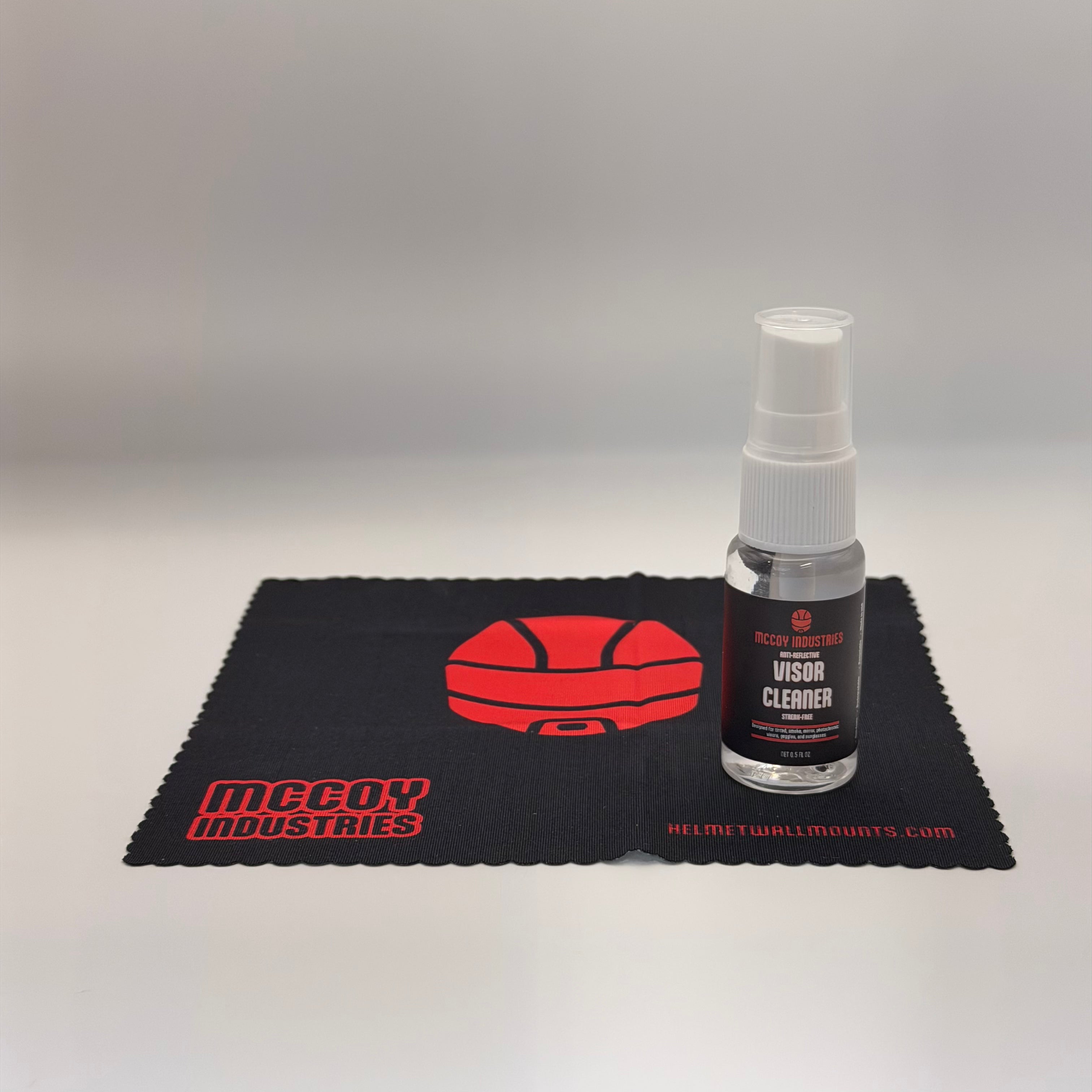 Visor Cleaner- Streak-Free, Safe on Tinted & Coated Visors (Microfiber Included)