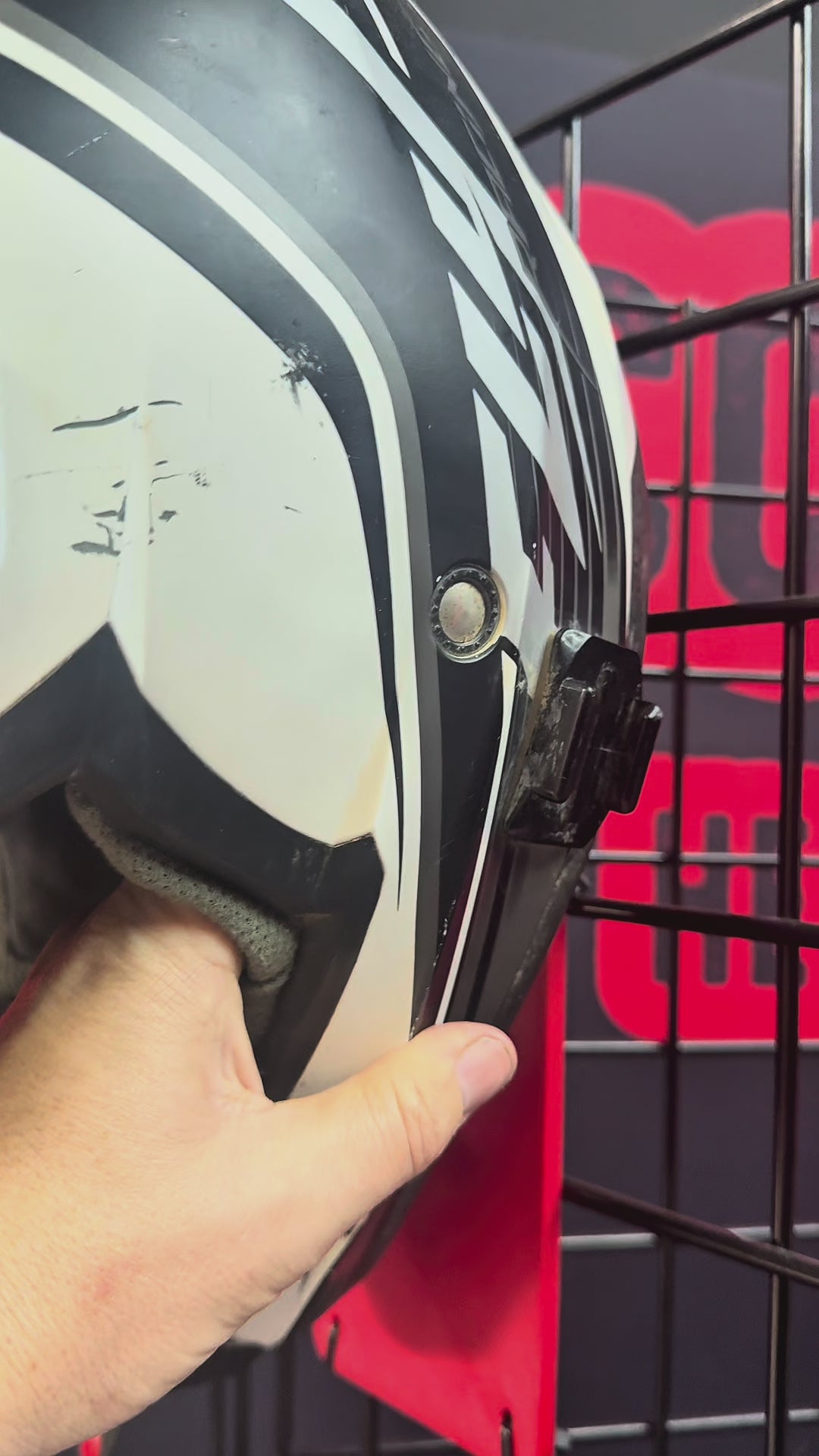 Slim- Flush Motorcycle Helmet Wall Mount
